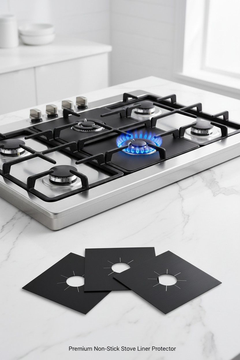 Gas Stove Liner Catalogue Cover with Stove